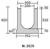 BIRCOsir® Small dimensions Nominal width 200 AS Channels Channel elements with anchoring system | 0.5% internal inbuilt fall