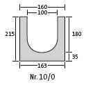 BIRCOplus Nominal width 100 Channels Channel elements I 0.5 % internal inbuilt fall