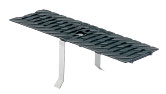 BIRCOplus Nominal width 100 Gratings Slotted grating I ductile iron