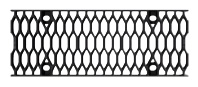 BIRCOsir® Small dimensions Nominal width 100 Gratings Honeycomb grating I ductile iron