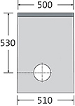 BIRCOsir® Small dimensions Nominal width 150 Outfall units In-line outfall unit I 1 pièce
