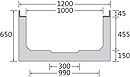 BIRCOsir® Large dimensions Nominal width 1000 Channels Channel elements I without internal inbuilt fall