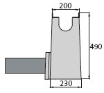 BIRCOprotect Nominal width 100 Outfall units In-line outfall unit | with PEHD pipe support | 1-piece