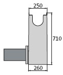 BIRCOprotect Nominal width 150 Outfall units In-line outfall unit | with PEHD pipe support | 1-piece