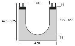 BIRCOdicht Nominal width 300 Channels Channel elements | 0.5% internal inbuilt fall