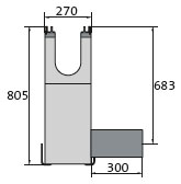 BIRCOdicht Nominal width 150 Outfall units In-line outfall unit | 1-piece