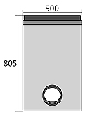 BIRCOdicht point drainage without nominal width Outfall units Basic shut-off outfall unit as point feed inlet