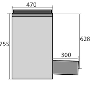 BIRCOdicht point drainage without nominal width Outfall units Basic shut-off outfall unit as point feed inlet