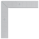 BIRCOslotted steel covers Nominal width 150 AS Accessories Perforated grating | Round holes | screw-connection I galvanized steel