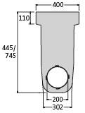 BIRCOmax-i® Nominal width 220 Accessories End caps with outlet DN 200