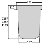 BIRCOmax-i® Nominal width 520 Accessories End caps