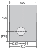 BIRCOslotted steel covers Nominal width 150 AS Outfall units Outfall unit NW 150 AS for access covers 4 mm | 1-piece