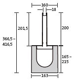 BIRCOslotted steel covers Nominal width 100 Slotted steel covers Slotted steel covers I symmetrical I material thickness 1,5 mm