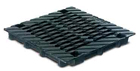 BIRCOdicht point drainage without nominal width Gratings Twofold cast grating for point drainage 40/40. black immersion lacquered