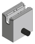 BIRCOmassiv Nominal width 170 Outfall units Outfall unit I 1-piece I with 1-piece hot-dipped galvanized surface protection