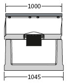 BIRCOsir® Large dimensions Nominal width 420 Outfall units Outfall unit I 2-part