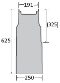 BIRCOslim® Nominal width 150 Outfall unit In-line outfall unit, 1-piece