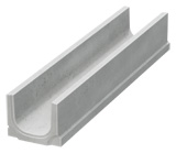 BIRCOslotted steel covers Nominal width 150 AS Channels Channel elements NW 150 AS for slotted steel covers/access covers 1,5 mm I without inbuilt fall