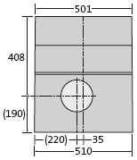 BIRCOslotted steel covers Nominal width 150 AS Outfall units Outfall unit NW 150 AS for access covers 1,5 mm | 1-piece