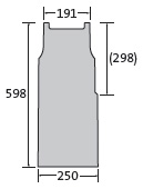 BIRCOslotted steel covers Nominal width 150 AS Outfall units Outfall unit NW 150 AS for access covers 1,5 mm | 1-piece