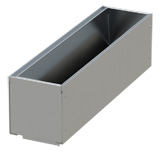 BIRCOslotted steel covers Nominal width 150 AS Slotted steel covers Access covers I 2-piece I material thickness 1,5 mm
