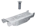 BIRCOslotted steel covers Nominal width 150 AS Accessories Perforated grating | Round holes | screw-connection I galvanized steel