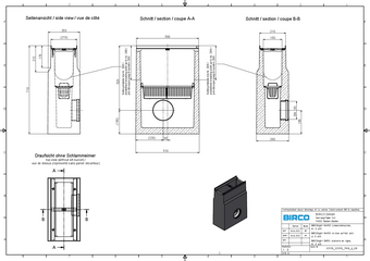 BIRCOlight® with steel angles NW 150 AS outfall unit