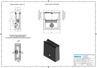 BIRCOlight® with DI angles NW 100 outfall unit