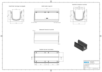 BIRCOsir® NW 320 channel, 1 m, height 450