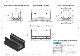 BIRCOsir® NW 150, channel 0/0, 0.5 m