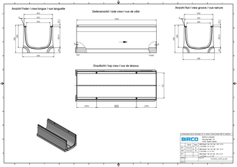 BIRCOlight® triloc NW 300 channel, 1 m