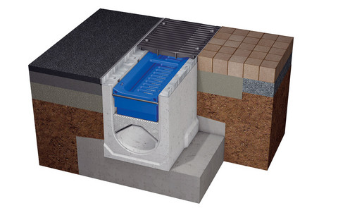 Installation pour le traitement des eaux de pluie BIRCOpur® avec sédimentation et filtration