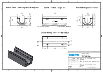 BIRCOsir® NW 100, channel 0/0, 0.5 m