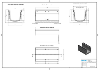 BIRCOsir® NW 420 channel, 1 m, height 550
