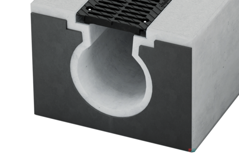 Pre-assembled PE foam panel at the end of the channel as a joint formation