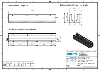 BIRCOsir® NW 100, shallow channel