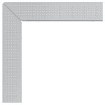 BIRCOtopline® Width 100 Gratings Perforated grating | Round holes | clampable I galvanized steel