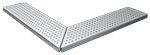 BIRCOtopline® Width 130 Gratings Perforated grating I Round holes I clampable I galvanized steel