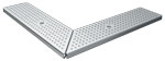 BIRCOtopline® Width 130 Gratings Perforated grating I Round holes I screw-connection I galvanized steel