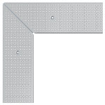 BIRCOtopline® Width 160 Gratings Perforated grating I Round holes I screw-connection I galvanized steel