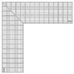 BIRCOtopline® Width 160 Gratings Mesh grating I screw-connection I galvanized steel