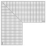 BIRCOtopline® Width 250 Gratings Mesh grating I clampable I galvanized steel