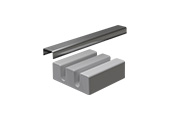 BIRCOparksafe® Flat channel NW 160 - Installation height 50 mm Accessories Drain cover incl. fixing bar for channels with outlet