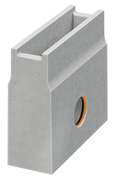 BIRCOslotted steel covers Nominal width 100 Outfall units Outfall unit NW 100 for access covers 1,5 mm I 1-piece
