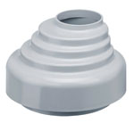 BIRCOtopline® Width 130 Accessories Transition piece for pipe connection